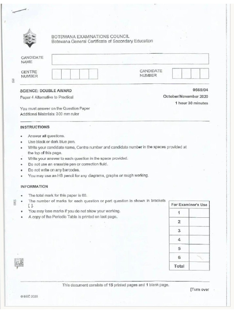 Paper 4 2020 | PDF