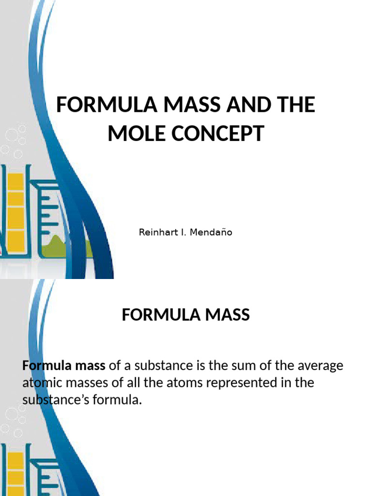 The Mole Concept Final | PDF | Mole (Unit) | Chemistry