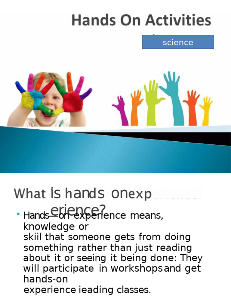 Benefits of Hands-On Science Learning | PDF
