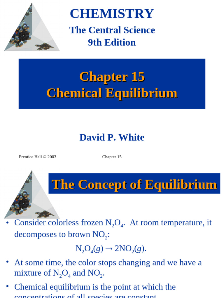 Chemical Equilibrium | PDF | Chemical Equilibrium | Chemical Reactions