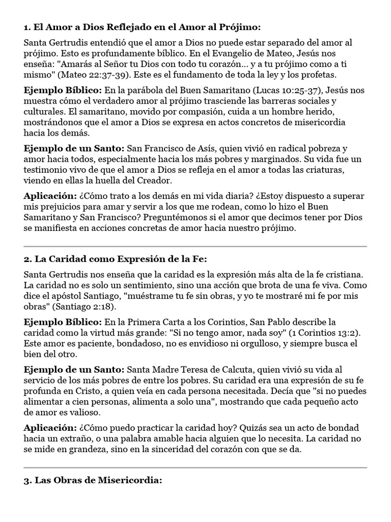 Amor y Caridad en la Fe Cristiana | PDF | Amor | Primera epístola a los ...