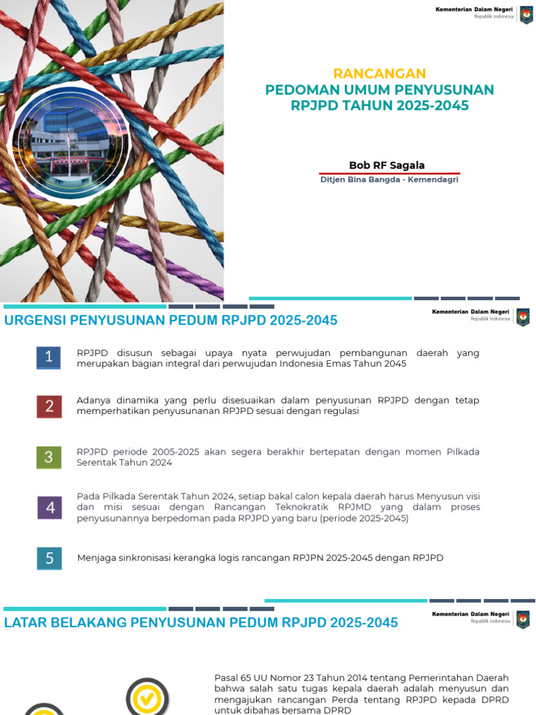 Pedoman Penyusunan RPJPD 2025-2045 | PDF