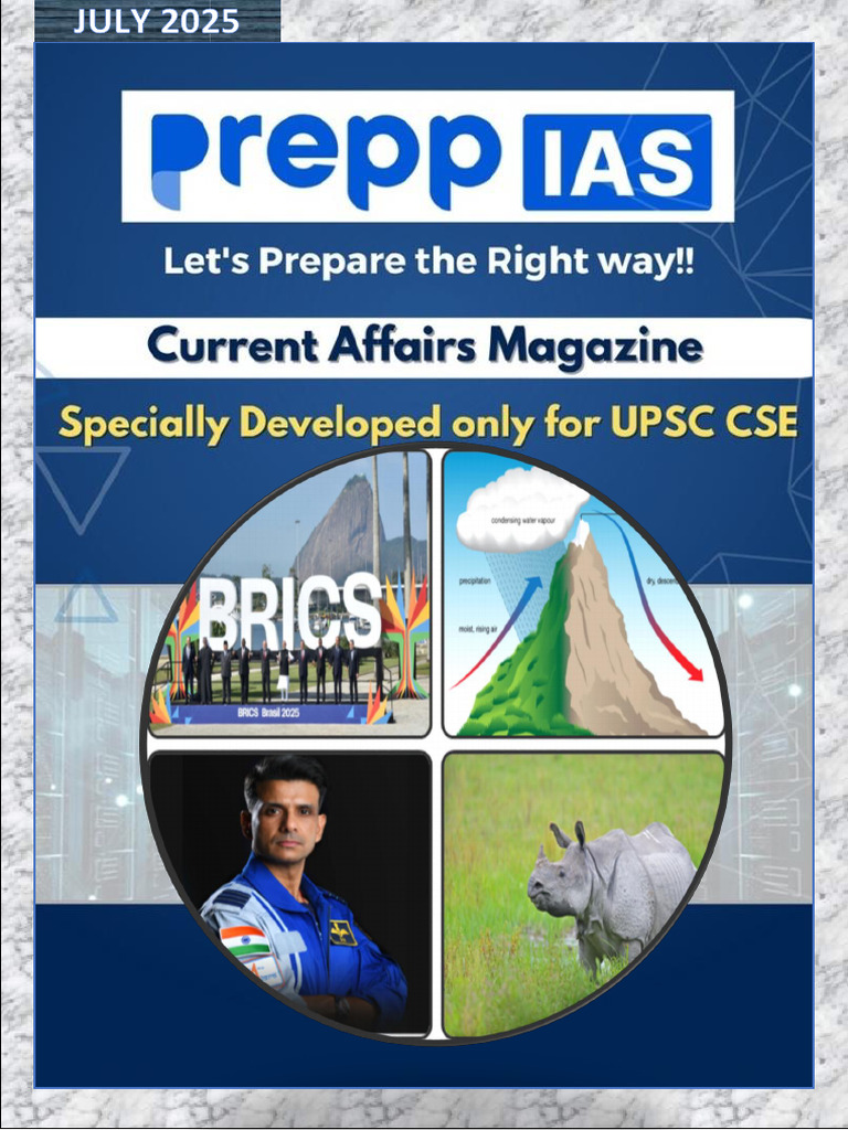 July 2025 Current Affairs Overview | PDF