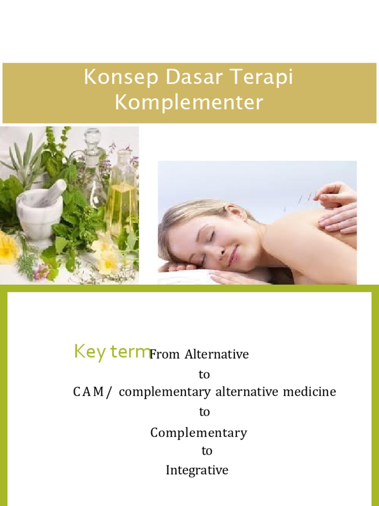 Konsep Dasar Terapi Komplementer | PDF