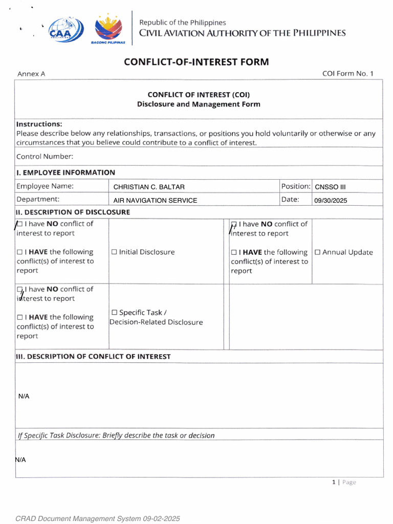 CRAD Document Management Overview | PDF