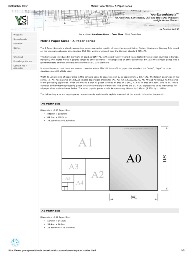 Paper Sizes | PDF