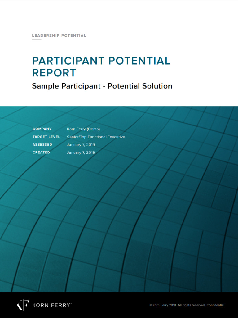 Leadership Potential Assessment Report | PDF | Leadership | Motivation