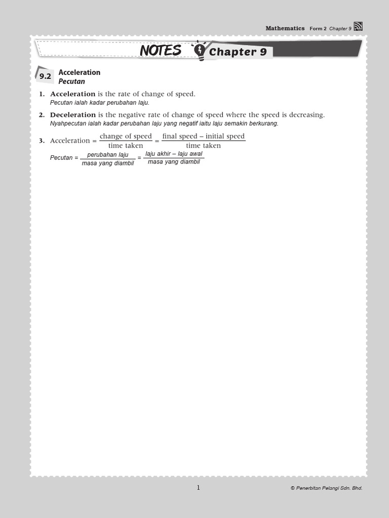 Notes Subtopic 9.2 | PDF