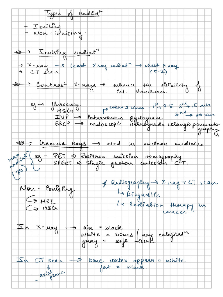 Radiology Notes | PDF