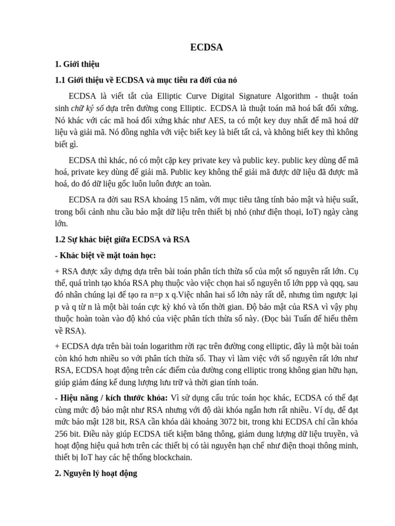 ECDSA | PDF