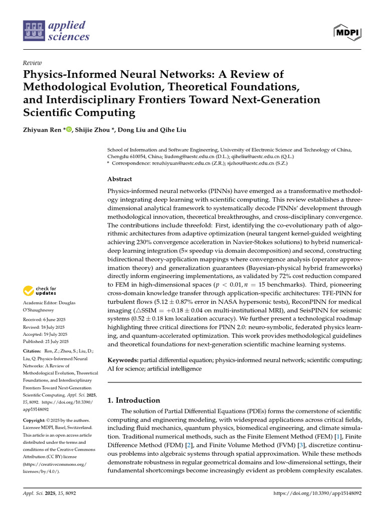 Review of Physics-Informed Neural Networks | PDF | Deep Learning ...