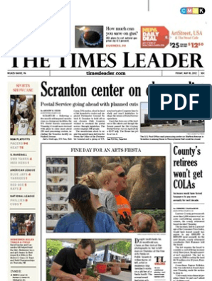 Times Leader 05-18-2012, PDF, Multiple Sclerosis