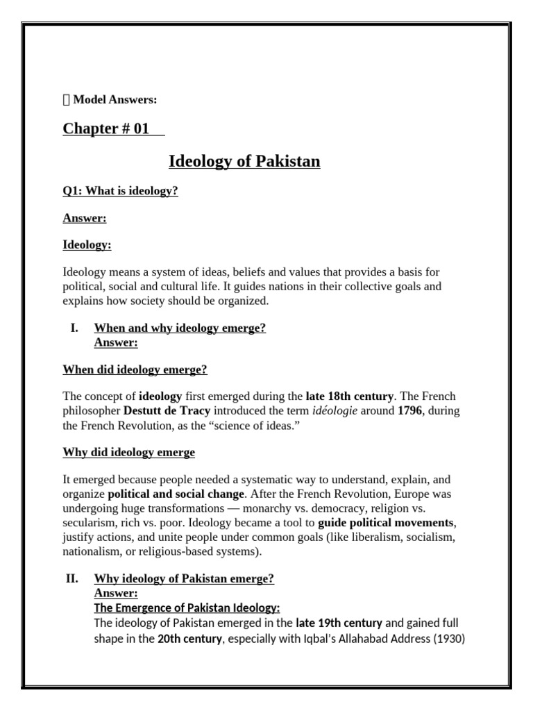 pak study notes | PDF | Muhammad Ali Jinnah | All India Muslim League