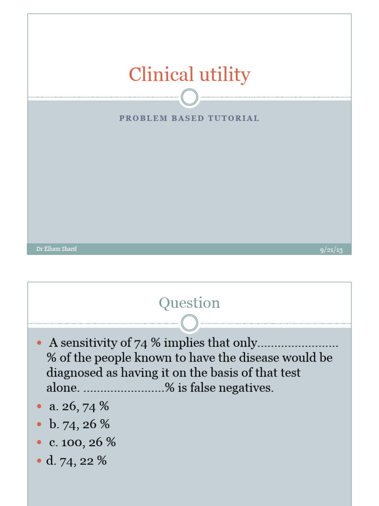 Clinical Utility of Sensitivity Testing | PDF