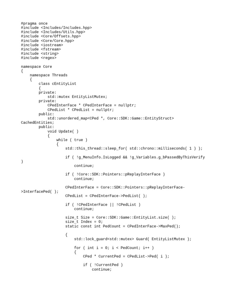 C++ Entity List Management Class | PDF | Computer Programming ...