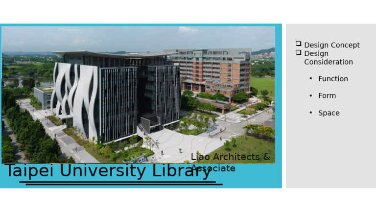 Taipei University Library: Liao Architects & Associate | PDF