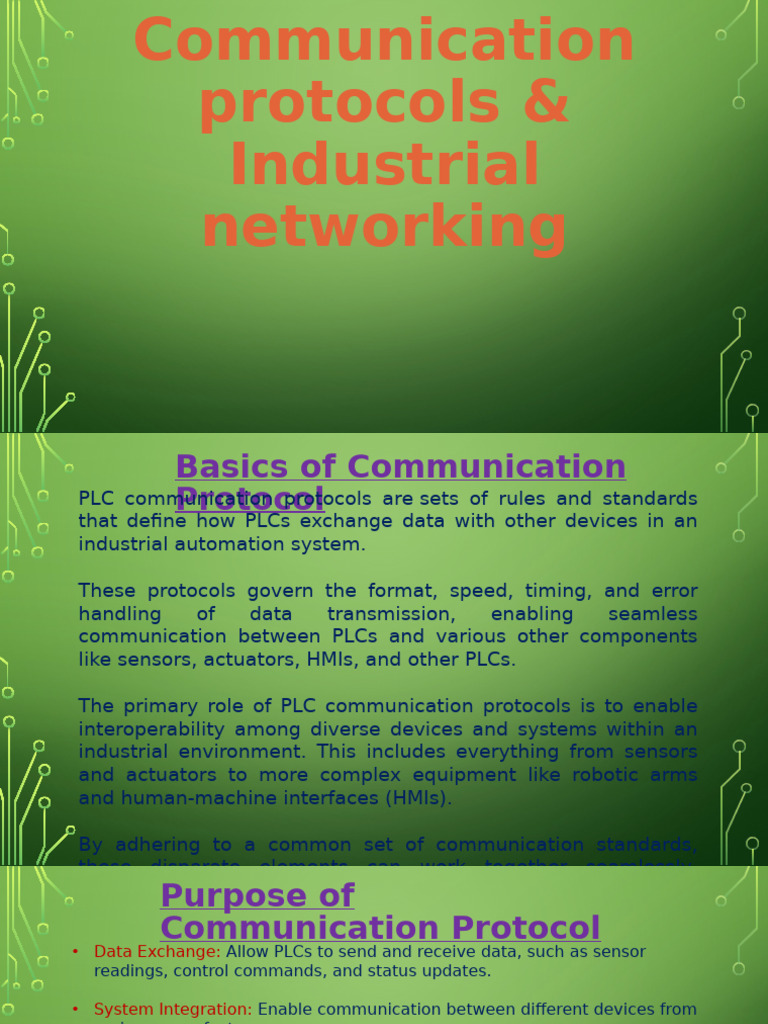 PLC Communication Protocols Overview | PDF | Computer Network ...