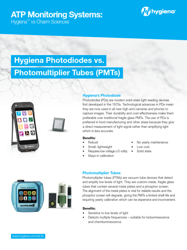 Hygiena vs Charm ATP Test Comparison | PDF | Electrical Components ...