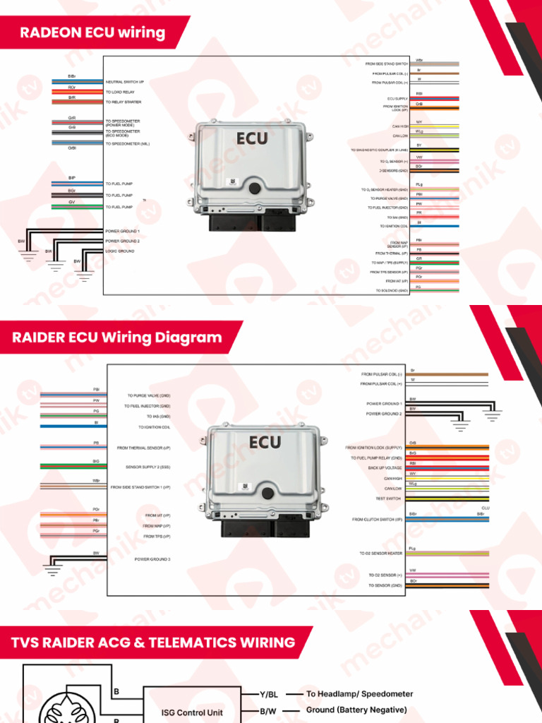 Tvs Raider & Radeon Bs6 Wiring | PDF