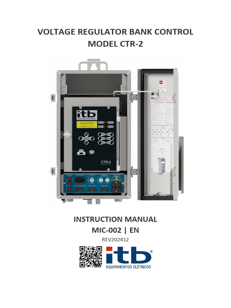 CTR-2 Voltage Regulator Manual | PDF | Power Supply | Switch
