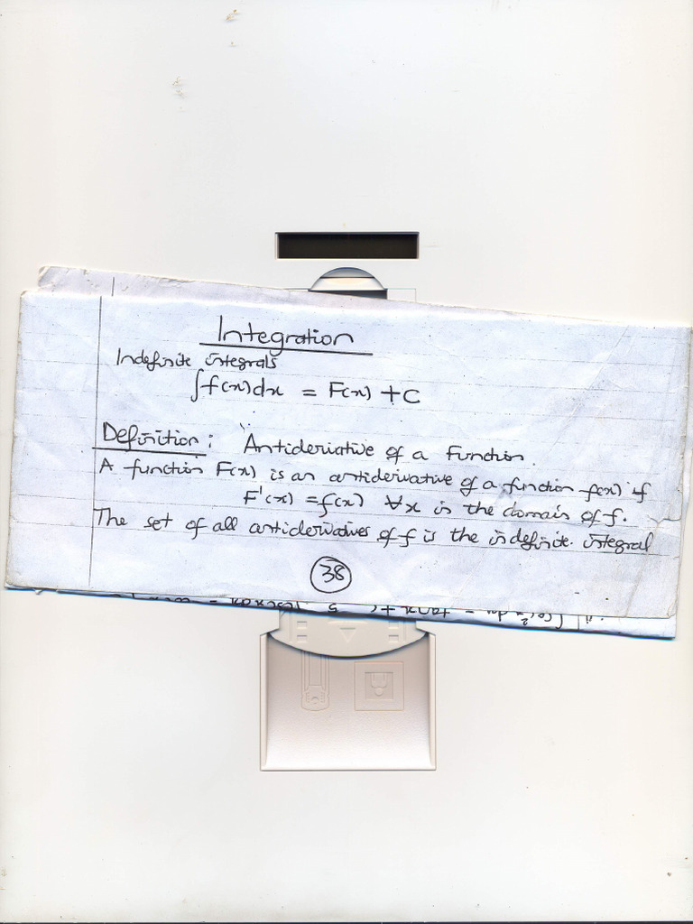 Lecture Notes Integration Pdf