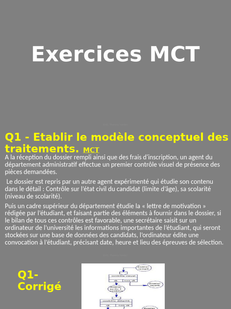 Modèles conceptuels des traitements MCT | PDF | Entrepôt