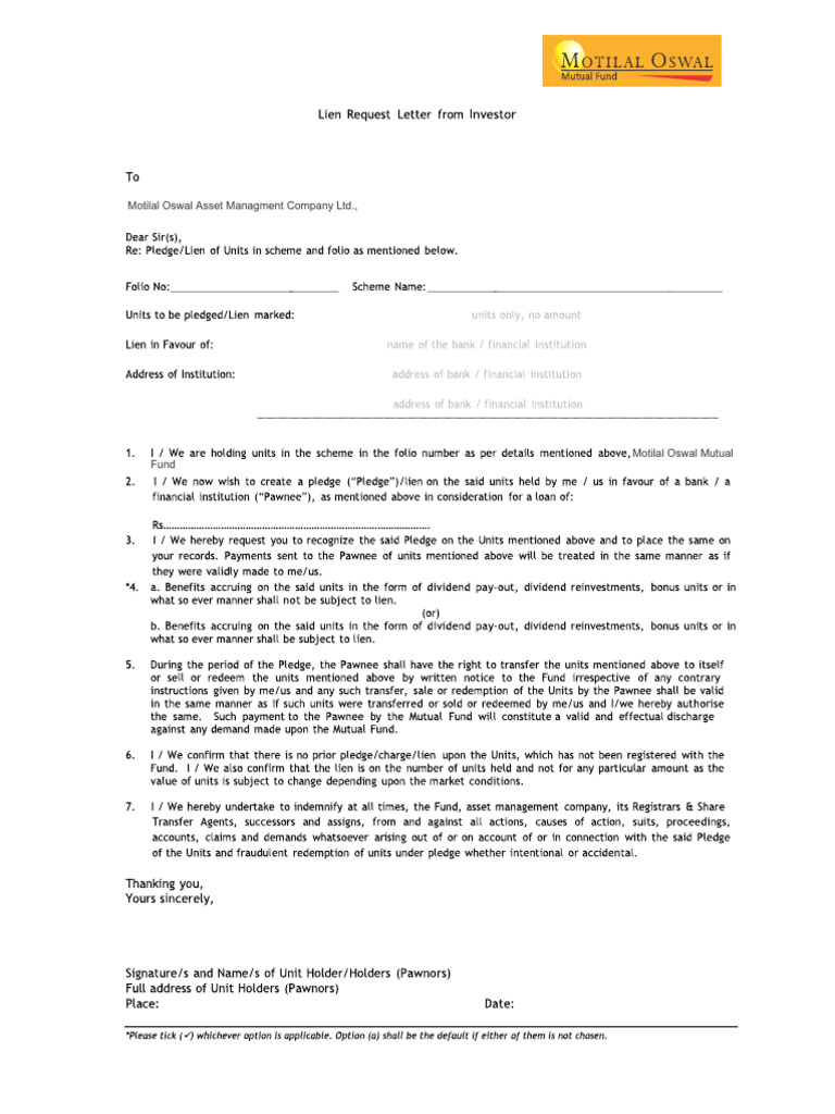 1e1b1 Lien Marking Format | PDF