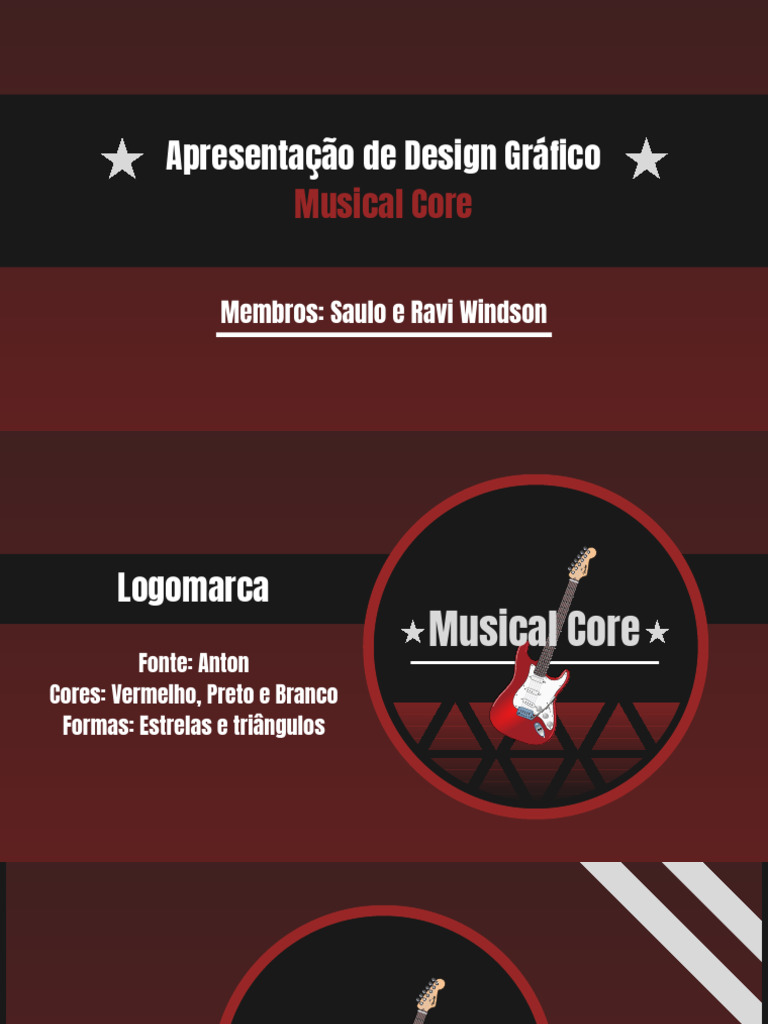 Design Gráfico para Musical Core | PDF | Design gráfico | Cor