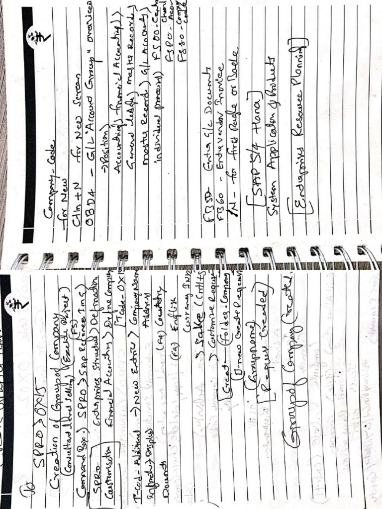 Sap Notes-1 | PDF