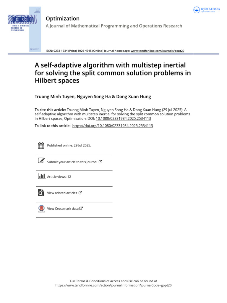 A Self-Adaptive Algorithm With Multistep Inertial For Solving The Split ...