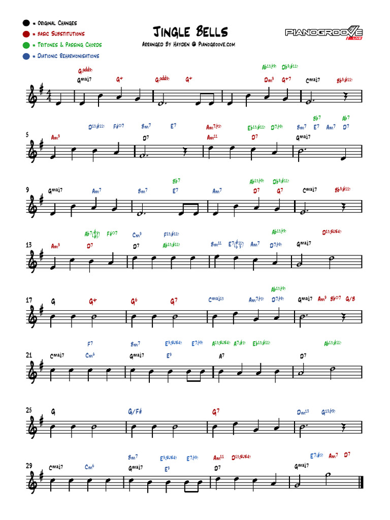 Jingle Bells Reharmonised | PDF