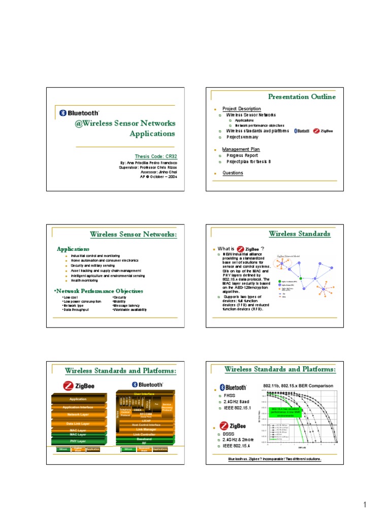Wireless Sensor Networks | PDF | Bluetooth | Computer Network