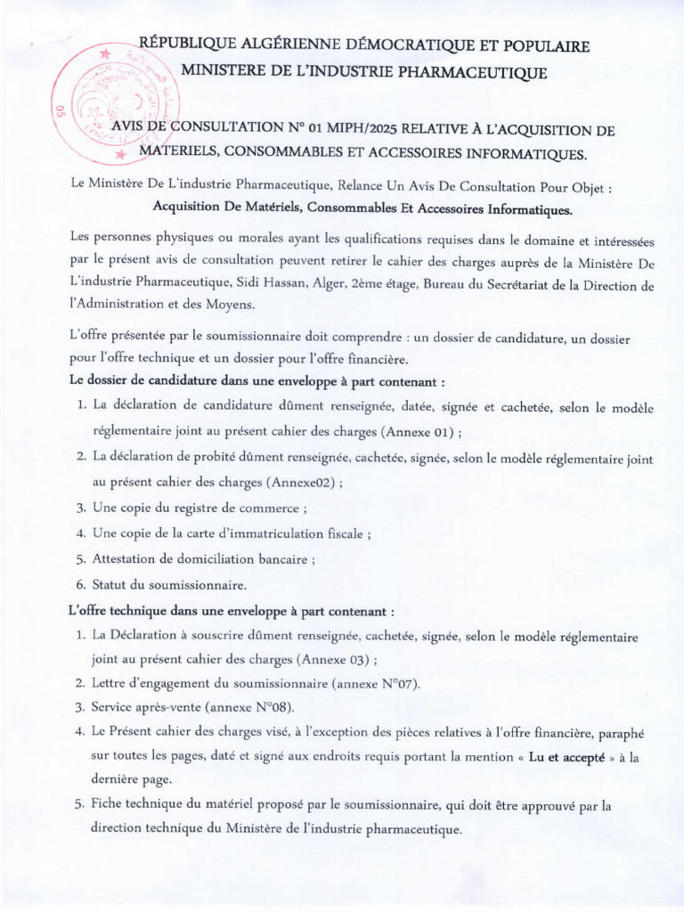 Avis Consultztion N°1 25 | PDF