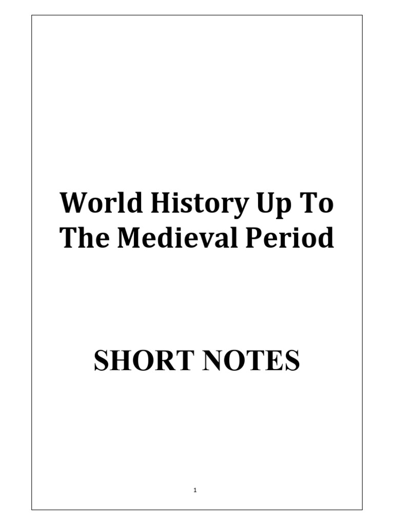World History Short Notes | PDF | Hammurabi | Babylonia