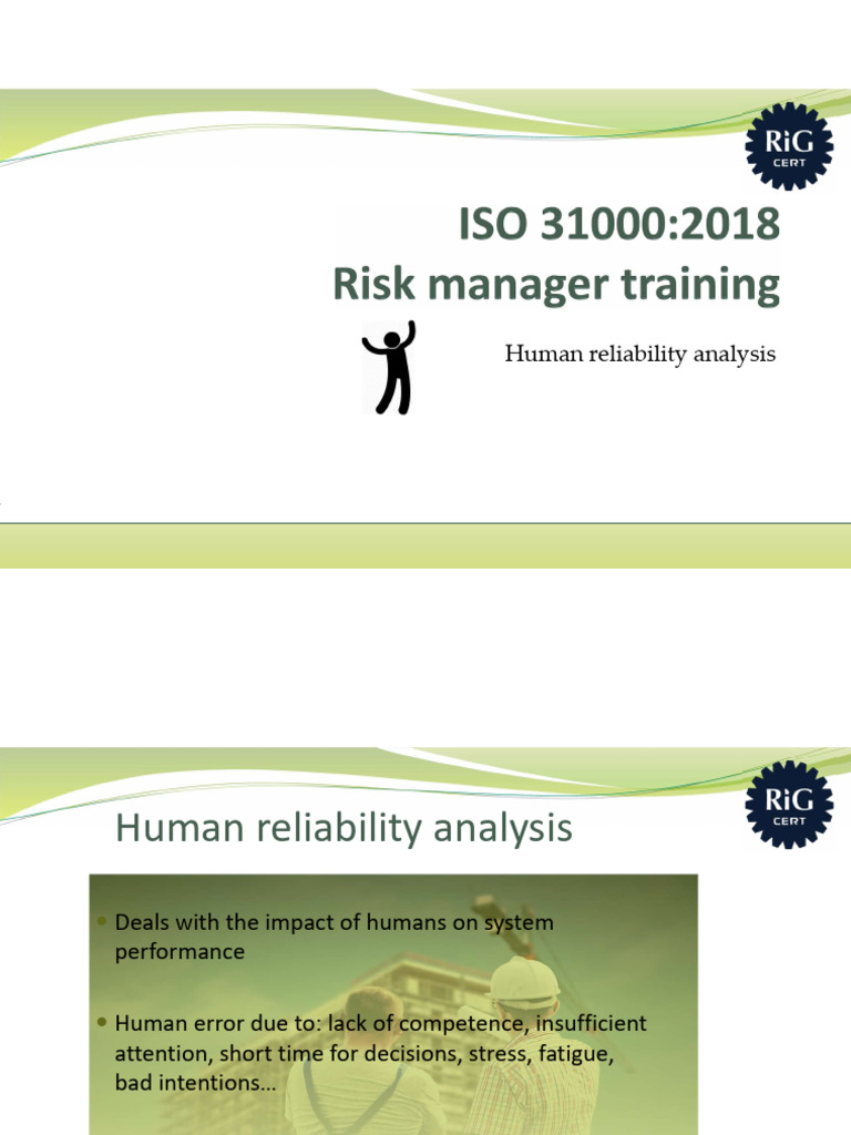Human Reliability Analysis | PDF