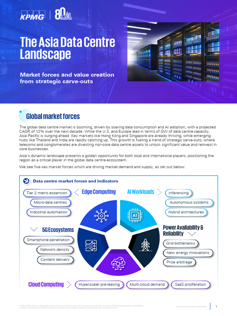 Asia Data Centre Growth & Trends 2025 | PDF | Data Center | Cloud Computing