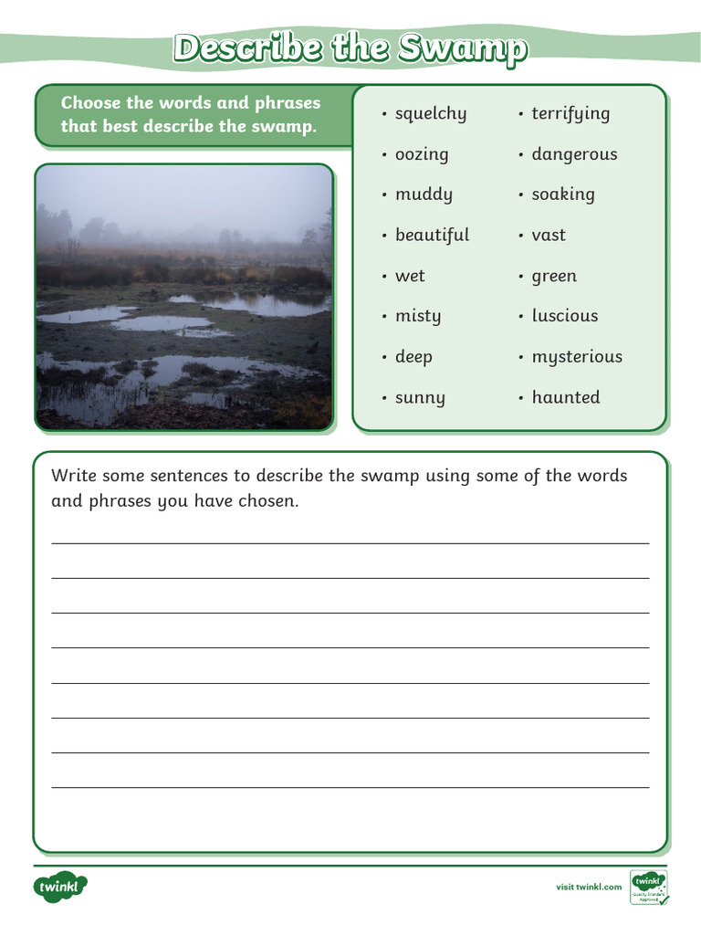 Descriptive Words for Swamps | PDF