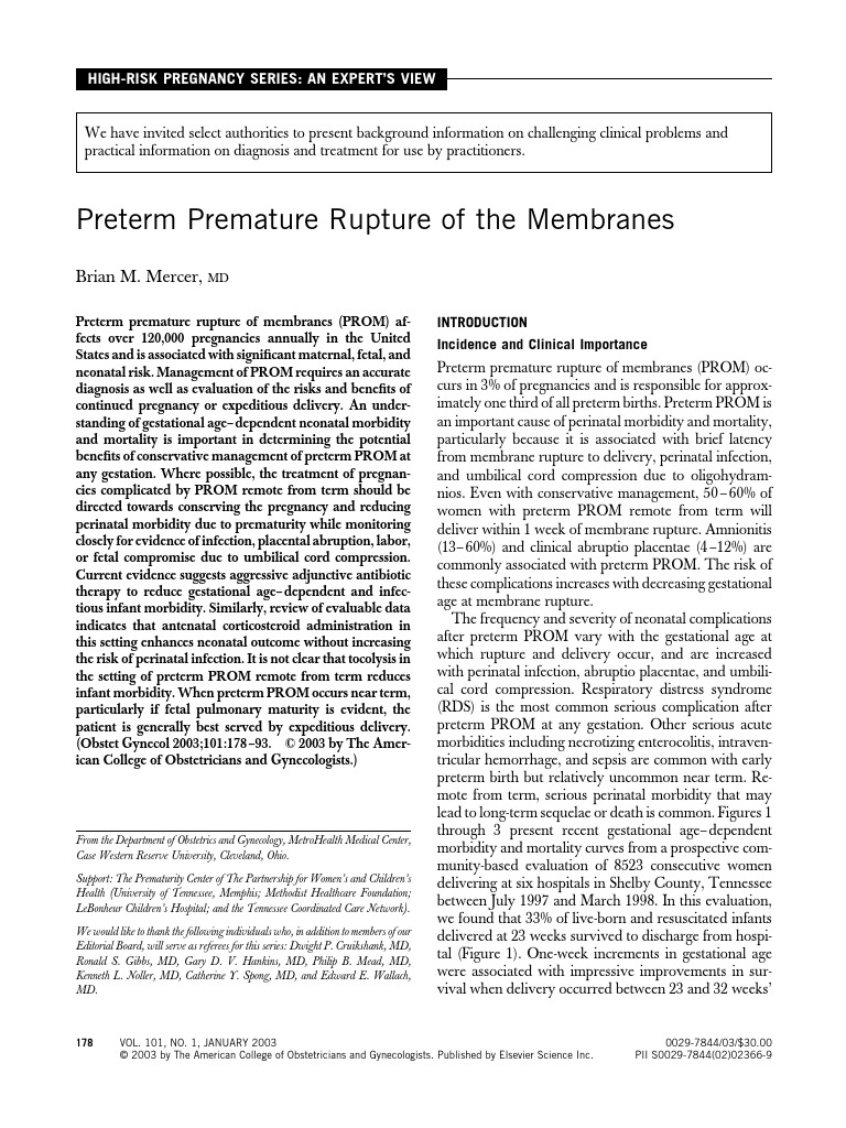 Pprom Download Free Pdf Preterm Birth Childbirth