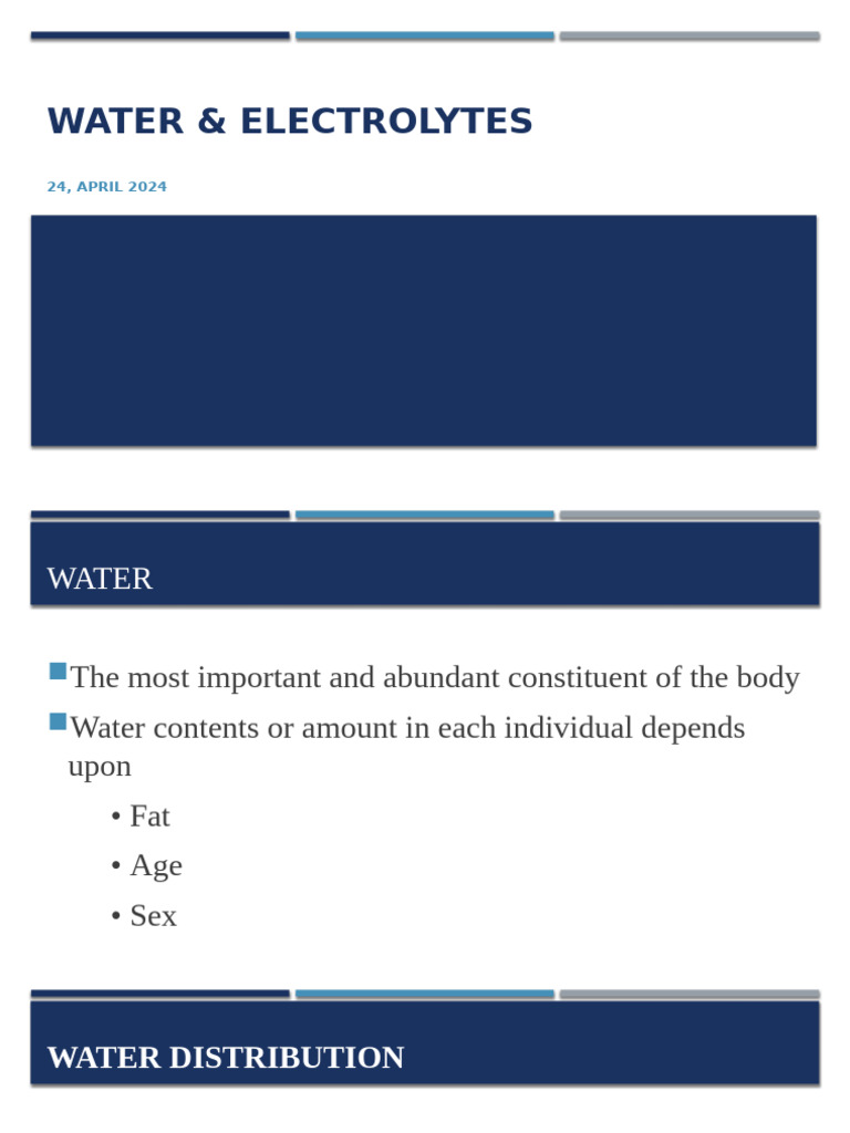 Understanding Body Water and Electrolytes | PDF | Angiotensin | Kidney