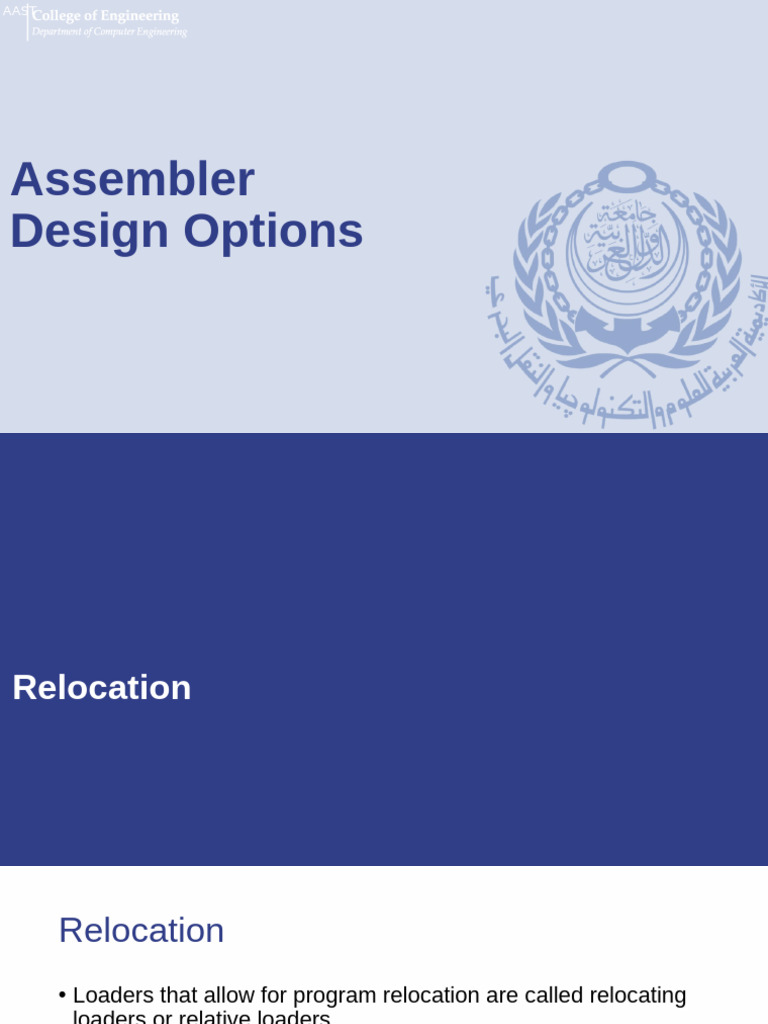 Relocation and Assemblers in SIC/XE | PDF | Assembly Language ...