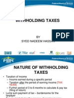 Withholding Taxes