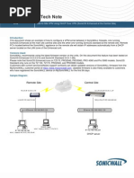 Site To Site VPN Using DHCP Over VPN SonicOS Enhanced at