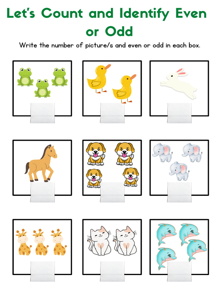 Count and Identify Even or Odd Numbers | PDF