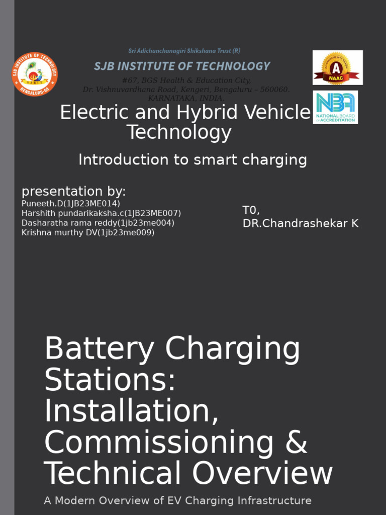Overview of EV Charging Stations | PDF | Electric Vehicle | Electrification