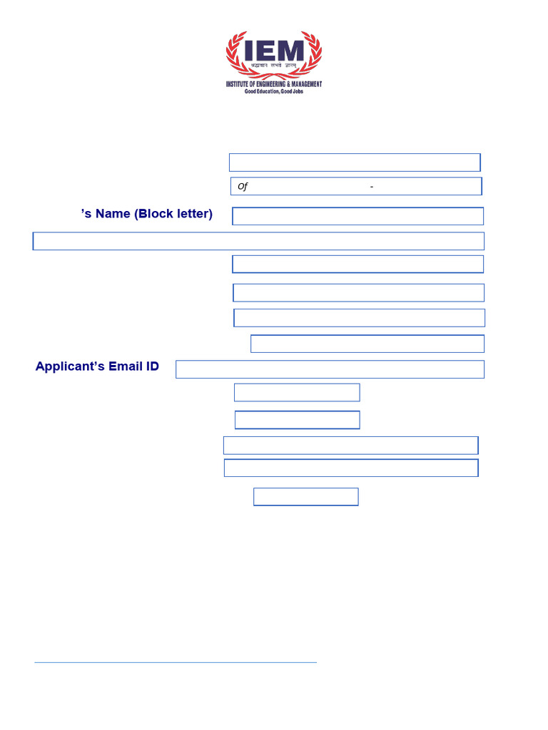 Provisional Certificate Application Form | PDF