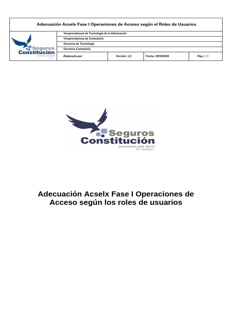 Adecuación ACSELX: Acceso por Roles | PDF | La seguridad informática ...