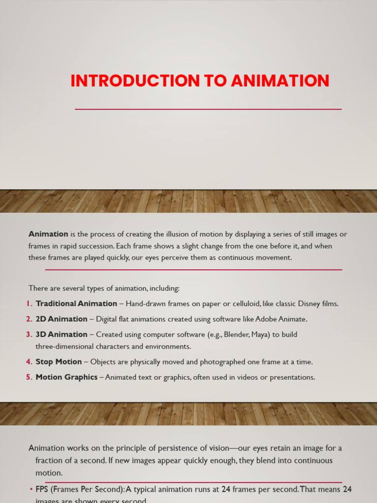 Types and Techniques of Animation | PDF | Animation | Computer Animation