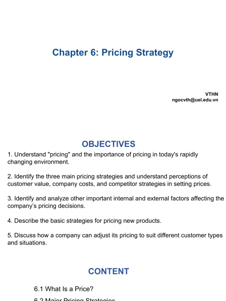 Effective Pricing Strategies Explained | PDF | Pricing | Marketing
