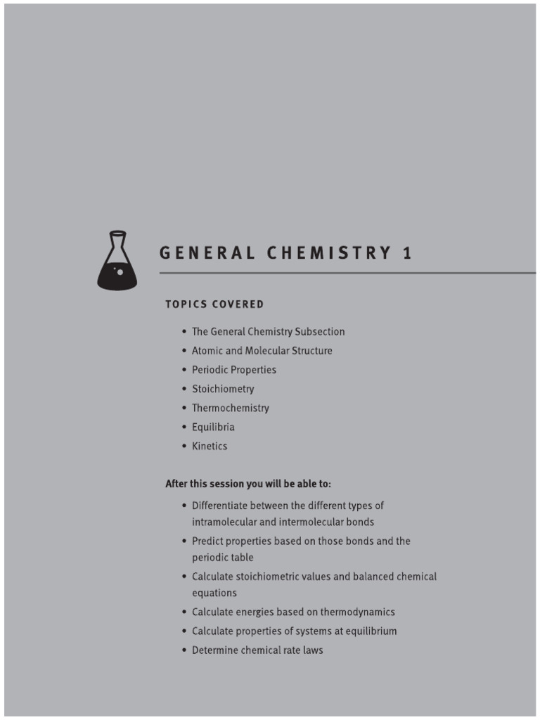 General Chemistry 1 | PDF