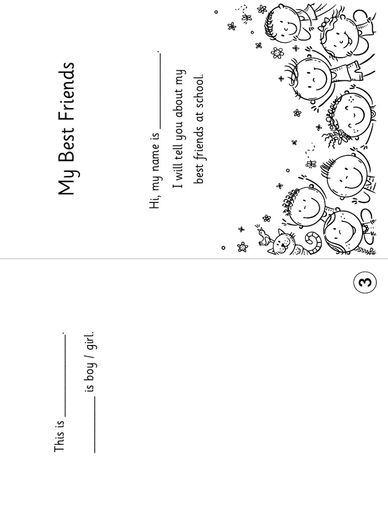 My Best Friends Worksheet | PDF